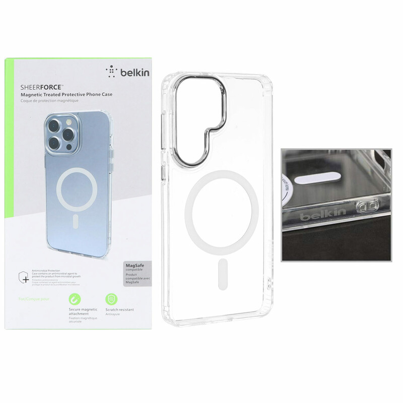 قاب اورجینال belkin شفاف Magsafe مدل Samsung Galaxy S26 Plus (پک دار)