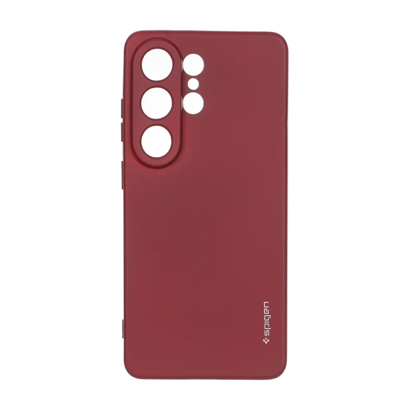 قاب سیلیکونی Spigen محافظ لنزدار Samsung Galaxy S26 Ultra - زرشکی
