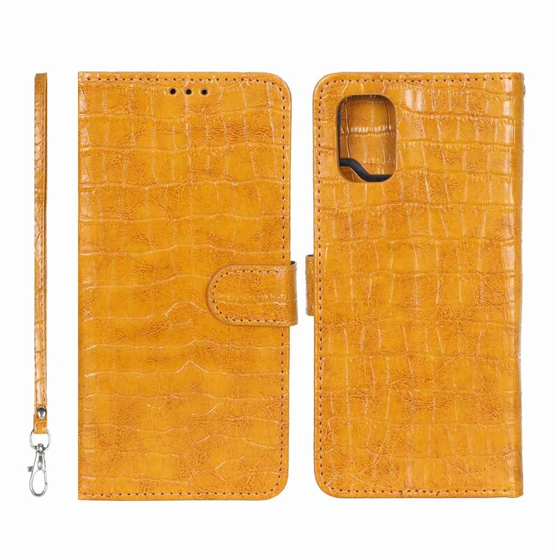 کیف موبایل مگنتی کروکو MNC مدل Samsung Galaxy A71 - عسلی