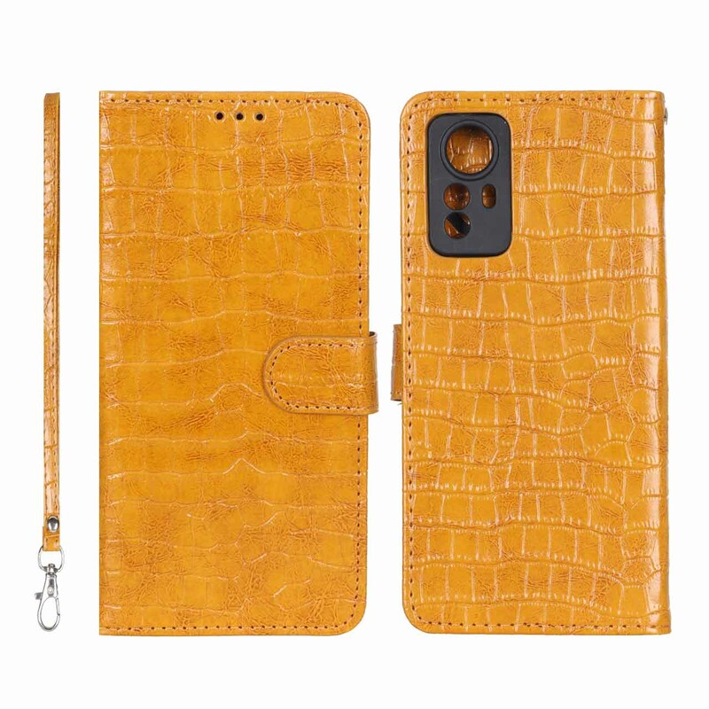 کیف موبایل مگنتی کروکو MNC مدل Xiaomi Redmi Note 12S - عسلی