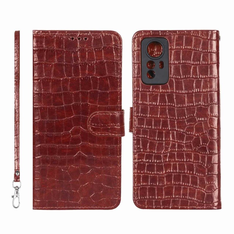 کیف موبایل مگنتی کروکو MNC مدل Xiaomi Redmi Note 12S - زرشکی