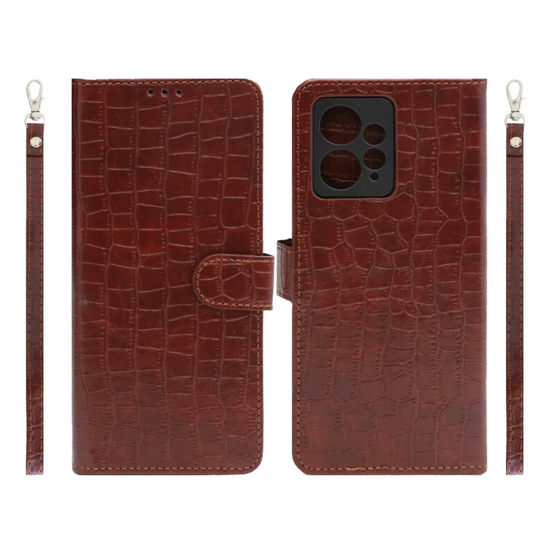 کیف موبایل مگنتی کروکو MNC مدل Xiaomi Redmi Note 12 4G - زرشکی