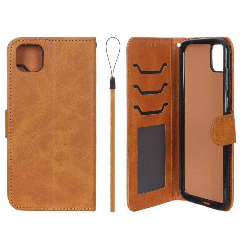 کیف موبایل مگنتی درجه یک داخل خز MNC Plus مدل Huawei Y5p - عسلی
