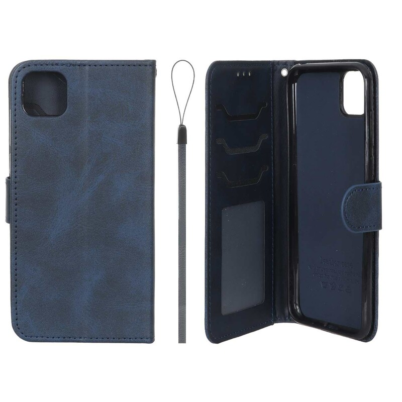 کیف موبایل مگنتی درجه یک داخل خز MNC Plus مدل Huawei Y5p - سرمه ای