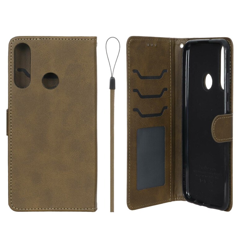 کیف موبایل مگنتی درجه یک داخل خز MNC Plus مدل Huawei Y6P - سبز زیتونی