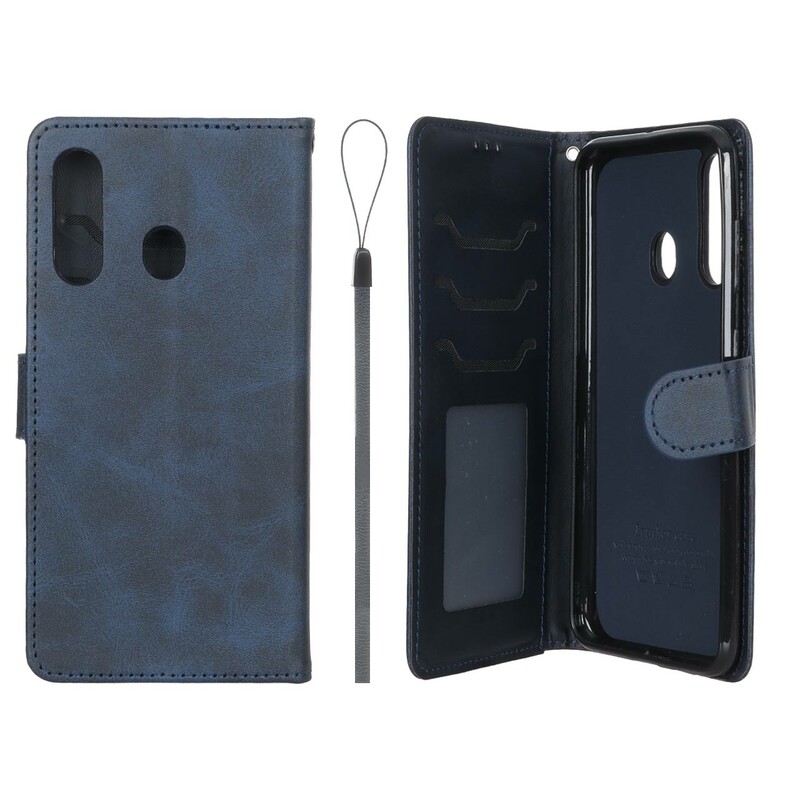 کیف موبایل مگنتی درجه یک داخل خز MNC Plus مدل Samsung Galaxy A60 - سرمه ای
