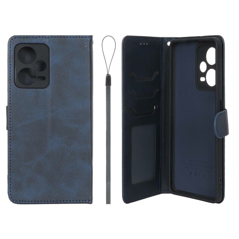 کیف موبایل مگنتی درجه یک داخل خز MNC Plus مدل Xiaomi Redmi Note 12 Pro Plus - سرمه ای