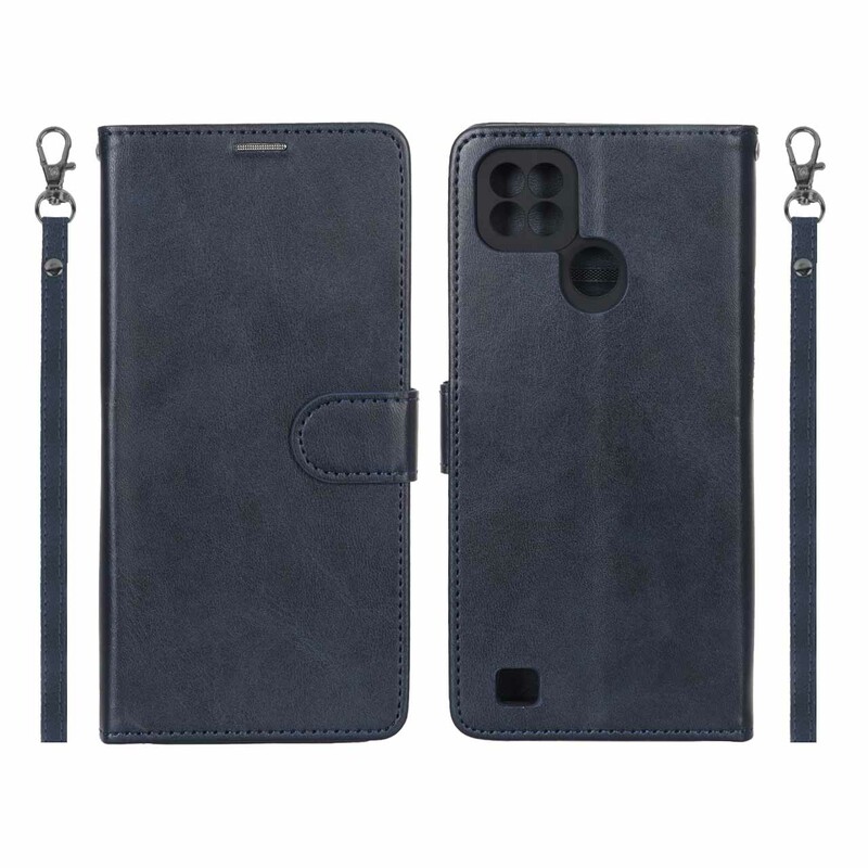 کیف موبایل مگنتی درجه یک MNC مدل Realme C21 - سرمه ای