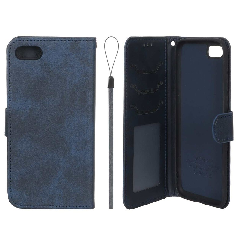کیف موبایل مگنتی درجه یک داخل خز MNC Plus مدل Huawei Y5 (2018) / Y5 Prime (2018) / Y5 Lite (2018) / Honor 7s - سرمه ای