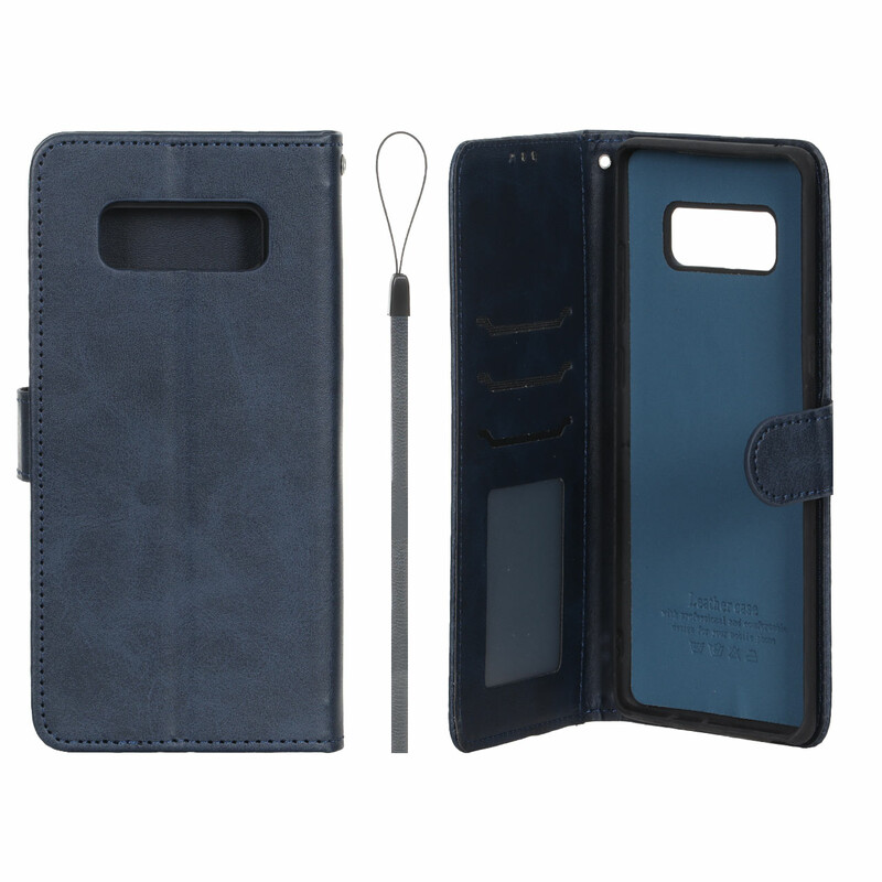 کیف موبایل مگنتی درجه یک داخل خز MNC Plus مدل Samsung Galaxy Note 8 - سرمه ای