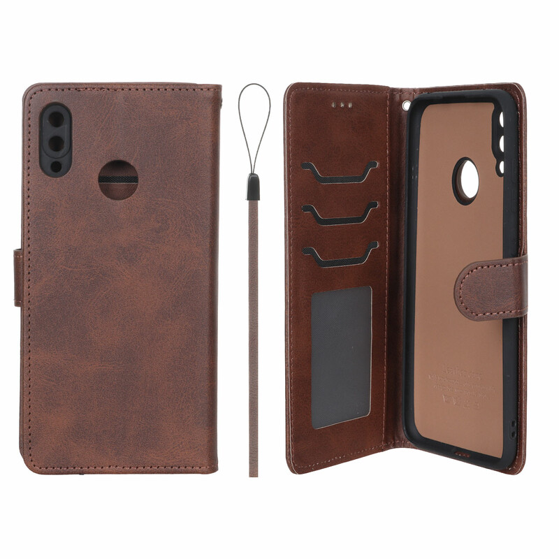 کیف موبایل مگنتی درجه یک داخل خز MNC Plus مدل Huawei Y7 Prime (2019) / Huawei Y7 (2019) - قهوه ای