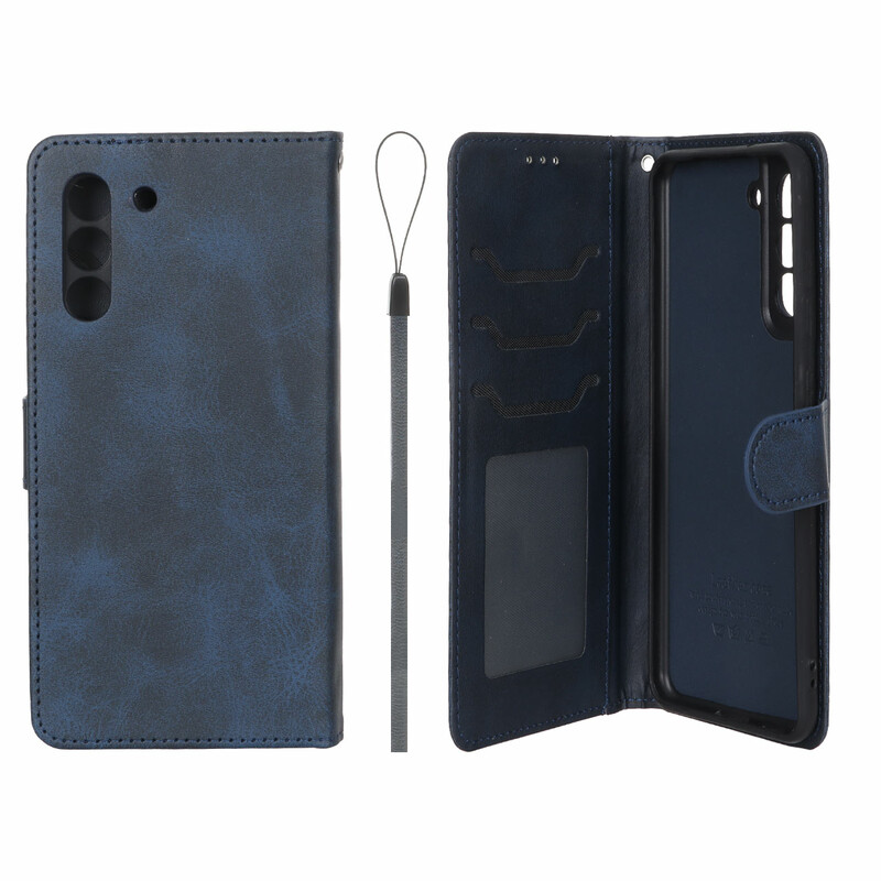 کیف موبایل مگنتی درجه یک داخل خز MNC Plus مدل Samsung Galaxy S21 FE - سرمه ای