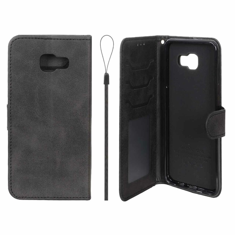 کیف موبایل مگنتی درجه یک داخل خز MNC Plus مدل Samsung Galaxy A510 / A5 (2016) - مشکی