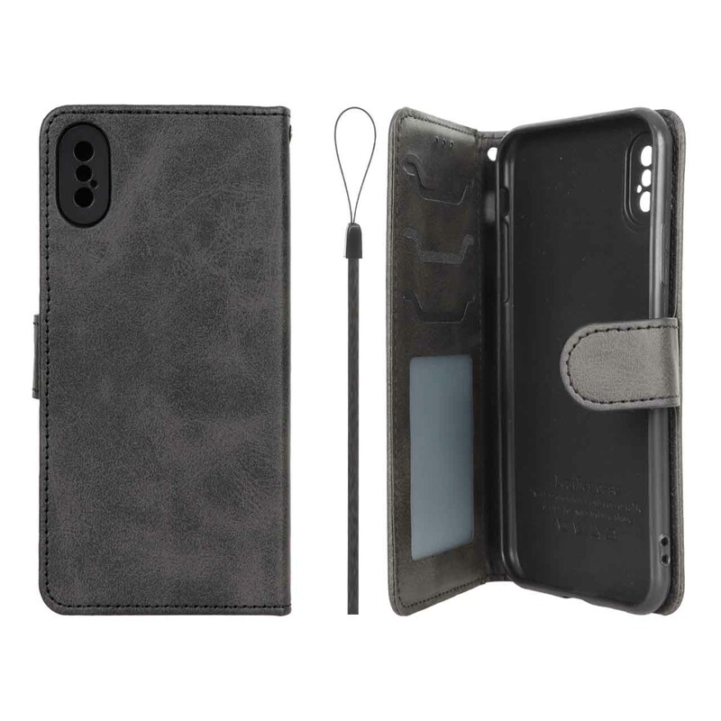 کیف موبایل مگنتی درجه یک داخل خز MNC Plus مدل Apple iPhone X / iPhone XS - مشکی