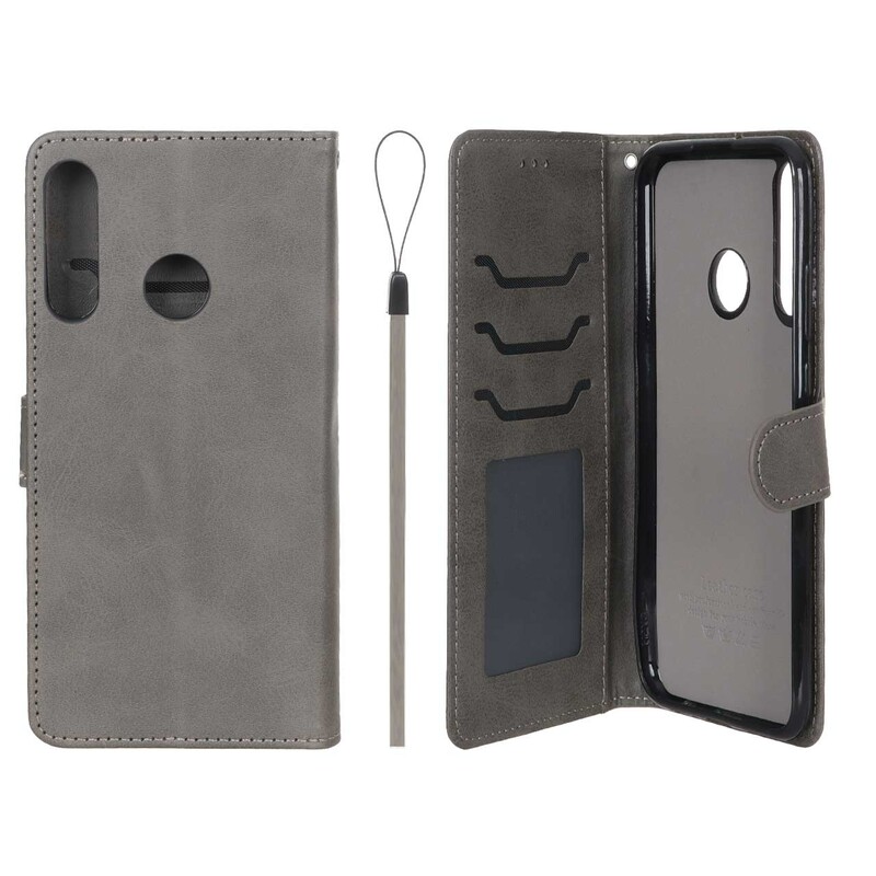 کیف موبایل مگنتی درجه یک داخل خز MNC Plus مدل Huawei Y7p - خاکستری