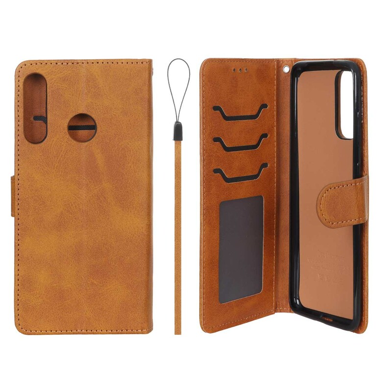 کیف موبایل مگنتی درجه یک داخل خز MNC Plus مدل Huawei Y7p - عسلی