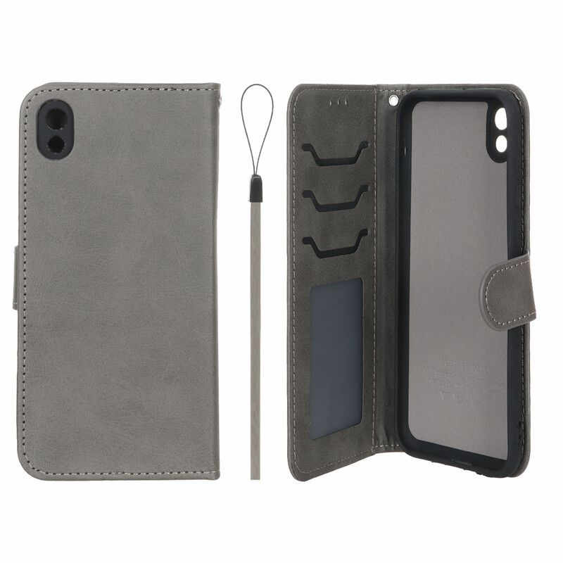 کیف موبایل مگنتی درجه یک داخل خز MNC Plus مدل Huawei Y5 (2019) / Y5 Prime (2019) / Honor 8s - خاکستری