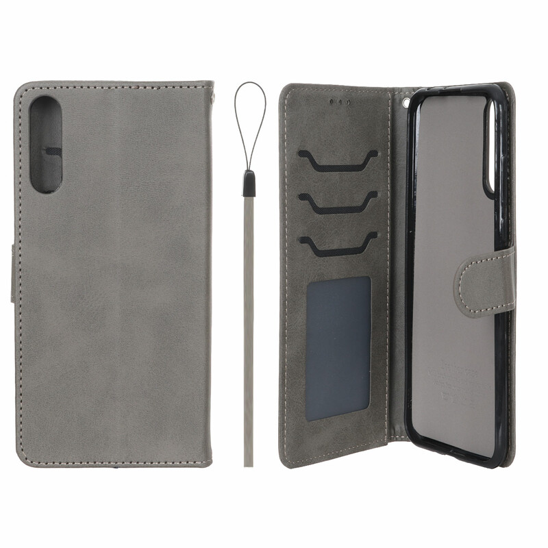 کیف موبایل مگنتی درجه یک داخل خز MNC Plus مدل Huawei Y8p - خاکستری