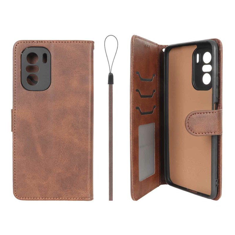 کیف موبایل مگنتی درجه یک داخل خز MNC Plus مدل Xiaomi Poco F3 / Redmi Mi 11i / Redmi K40 - قهوه ای