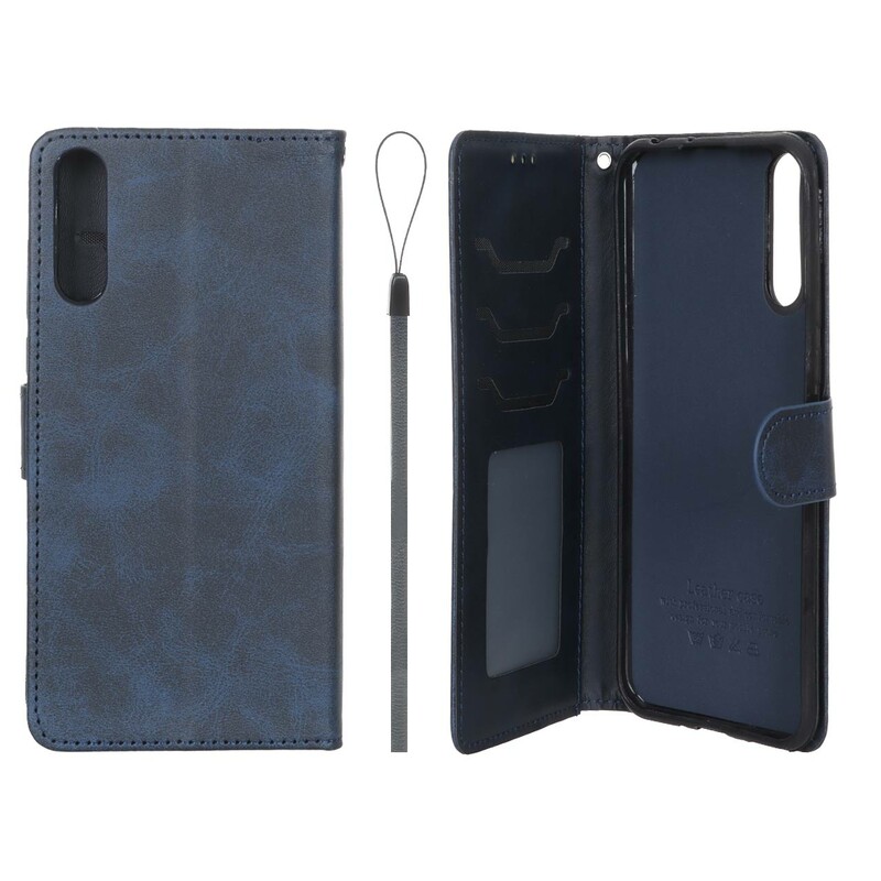 کیف موبایل مگنتی درجه یک داخل خز MNC Plus مدل Huawei Y8p - سرمه ای