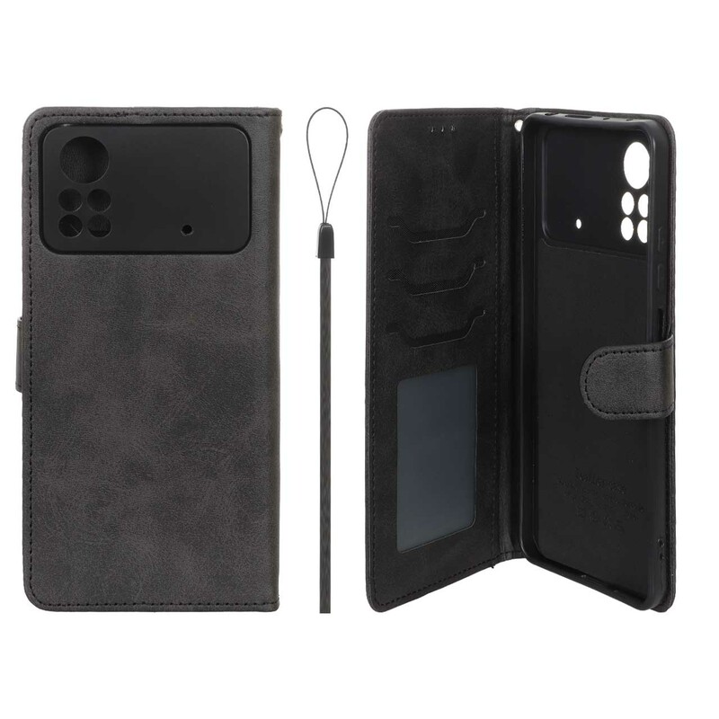 کیف موبایل مگنتی درجه یک داخل خز MNC Plus مدل Xiaomi Poco X4 Pro - مشکی