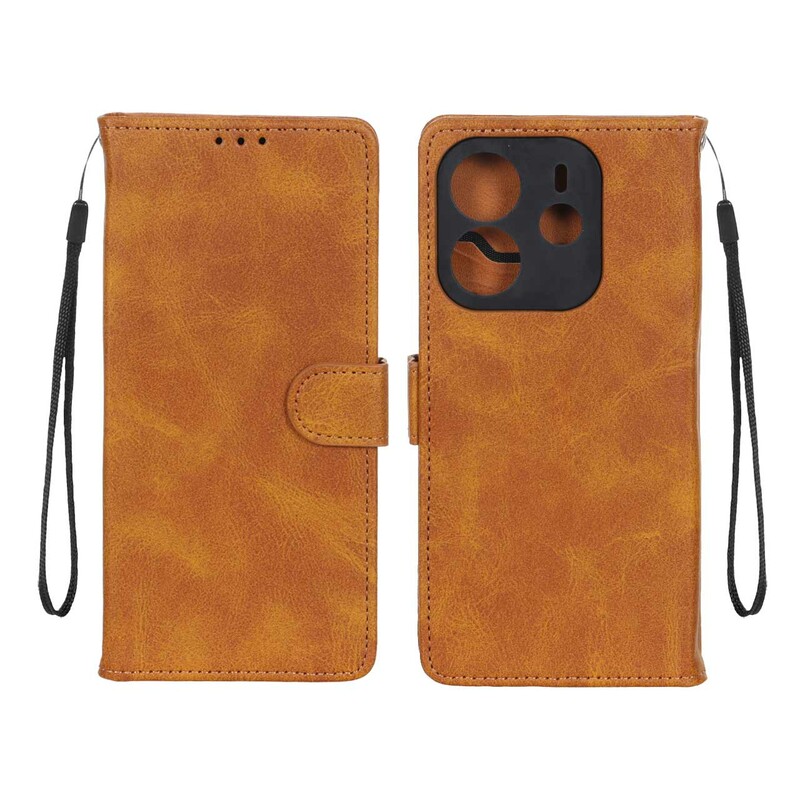 کیف موبایل مگنتی درجه یک MNC مدل Xiaomi Redmi Note 14 4G - عسلی