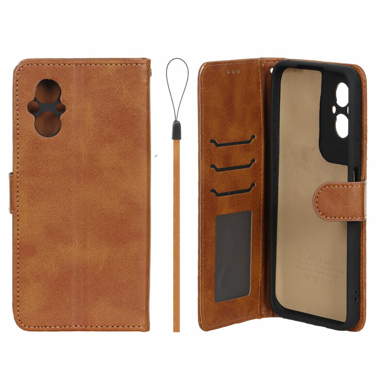 کیف موبایل مگنتی درجه یک داخل خز MNC Plus مدل Xiaomi Poco M5 - عسلی