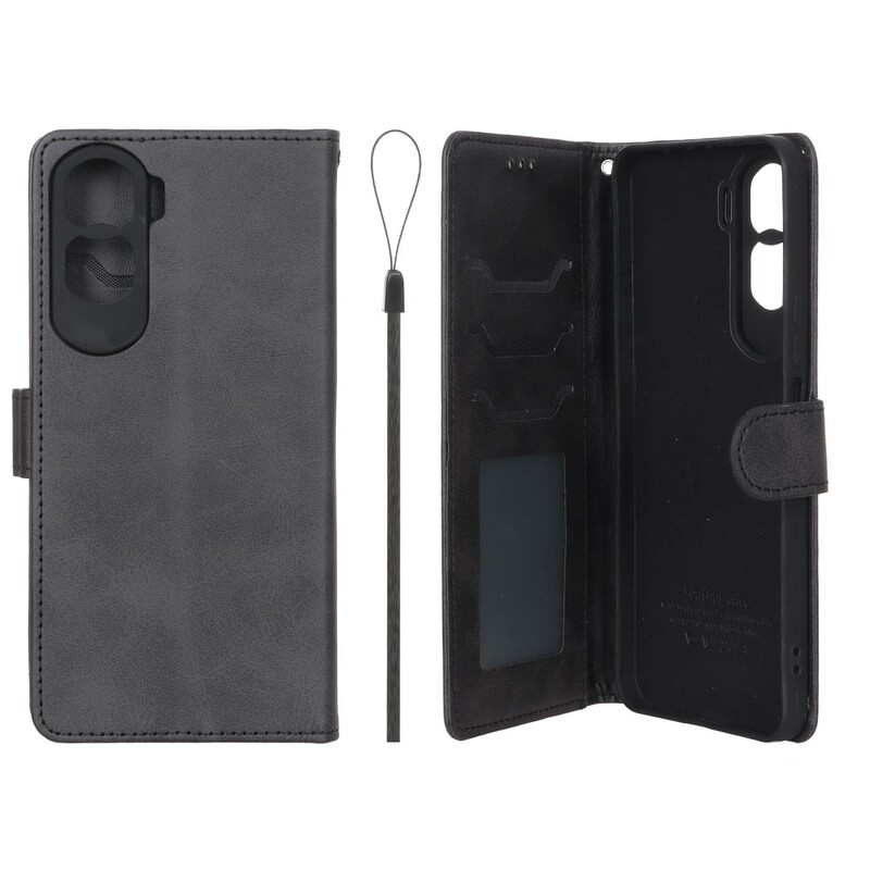 کیف موبایل مگنتی درجه یک داخل خز MNC Plus مدل Honor 90 Lite - مشکی