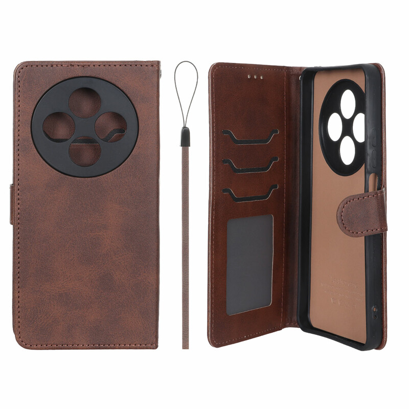کیف موبایل مگنتی درجه یک داخل خز MNC Plus مدل Xiaomi Redmi 14C / Redmi A4 / Poco C75 - قهوه ای