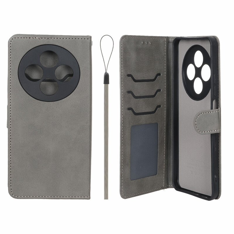کیف موبایل مگنتی درجه یک داخل خز MNC Plus مدل Xiaomi Redmi 14C / Redmi A4 / Poco C75 - خاکستری