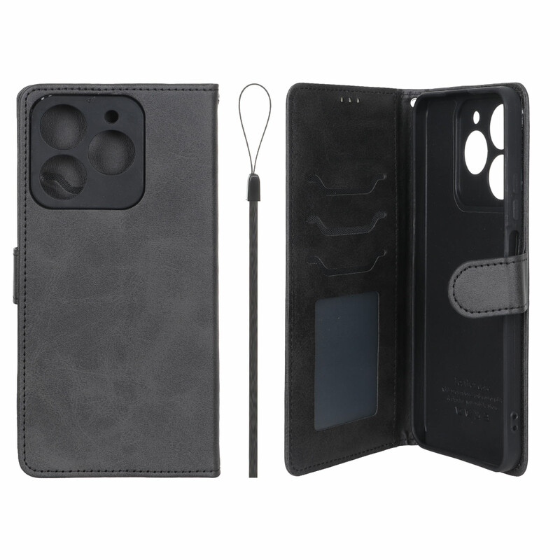 کیف موبایل مگنتی درجه یک داخل خز MNC Plus مدل Realme C61 - مشکی
