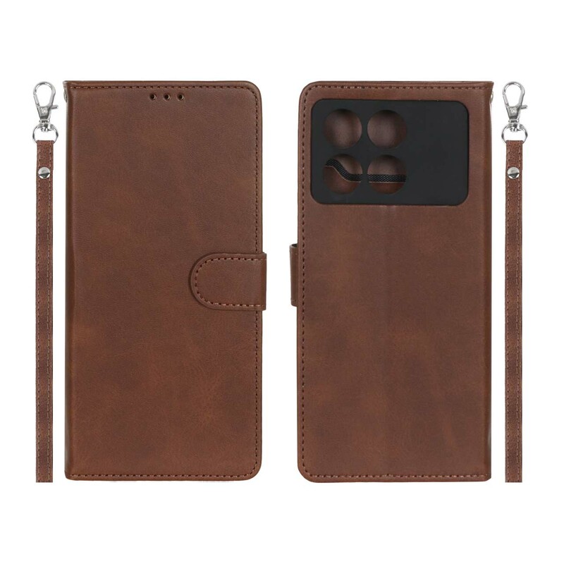 کیف موبایل مگنتی درجه یک MNC مدل Xiaomi Poco X6 Pro 5G / Redmi K70E - قهوه ای