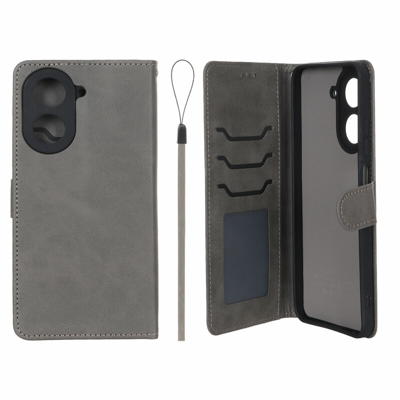 کیف موبایل مگنتی درجه یک داخل خز MNC Plus مدل Xiaomi Redmi A5 / Poco C71 - خاکستری