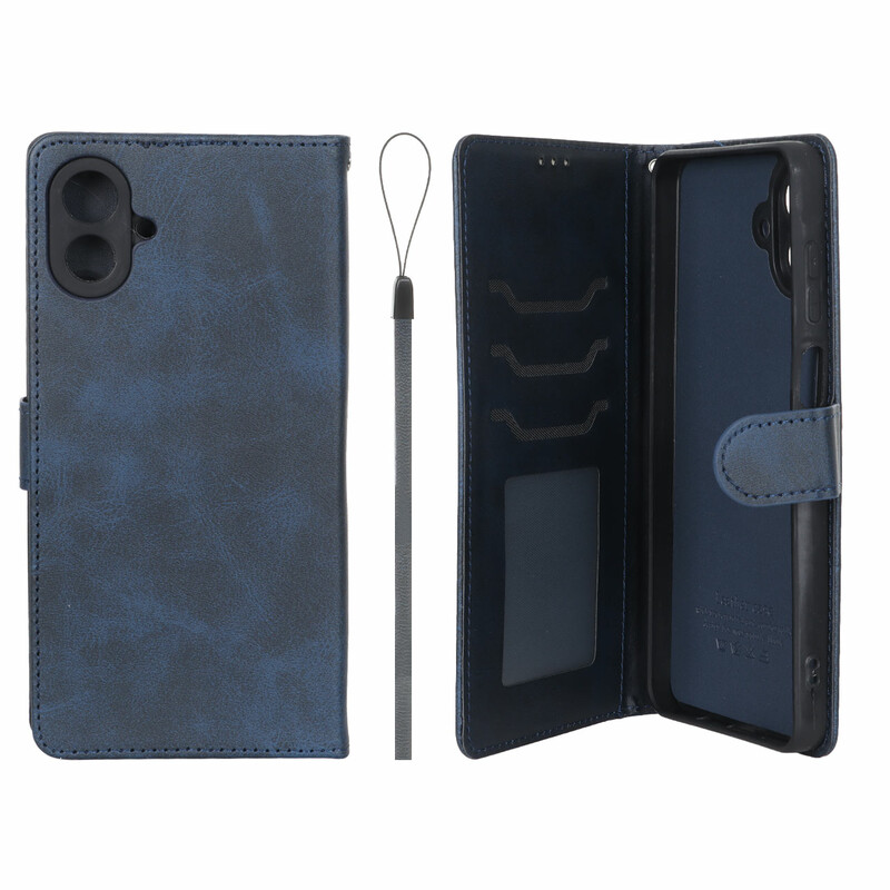 کیف موبایل مگنتی درجه یک داخل خز MNC Plus مدل Samsung Galaxy A07 - سرمه ای