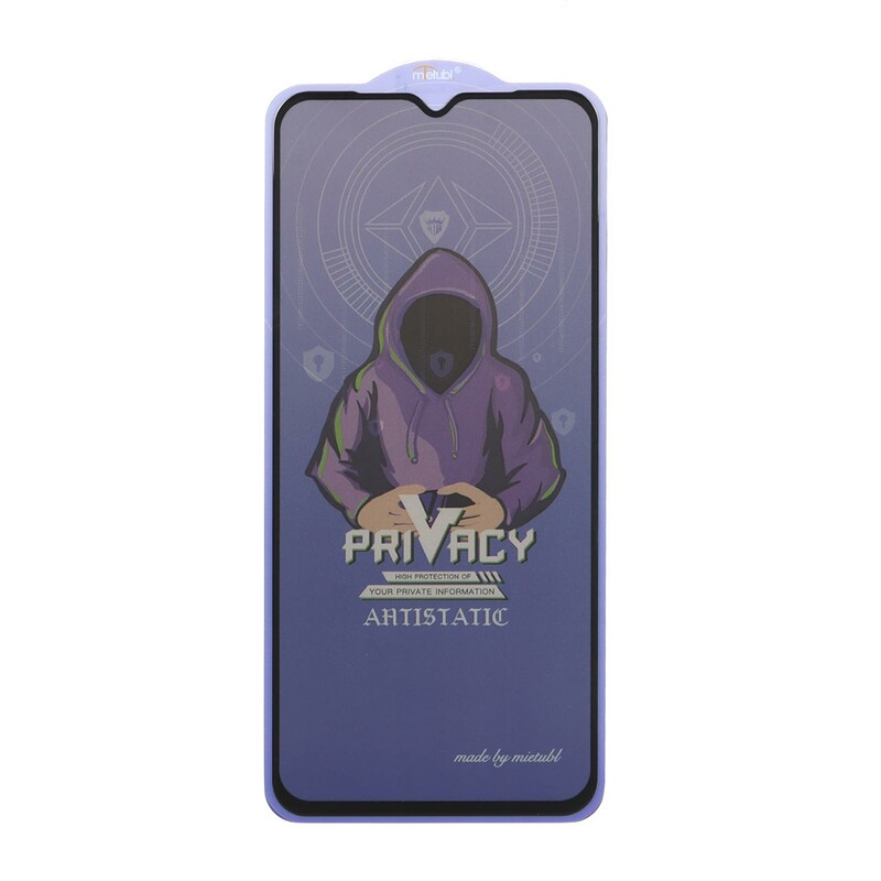 محافظ صفحه نمایش شیشه ای Full Cover Mietubl Anti Static Privacy مدل NTC - Samsung Galaxy A12 / A02 / A02S / A03 / A03S / A03 Core / A04 / A04S / A04E / A13 / A23 / A32 5G / M02 / M04 / M12 / M13 / M23 / M33 /F13 / A1 Plus / A2 Plus / M4 / M5 / C30 /