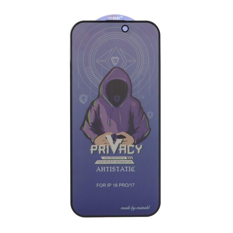 محافظ صفحه نمایش شیشه ای Full Cover Mietubl Anti Static Privacy مدل NTC - Apple iPhone 17