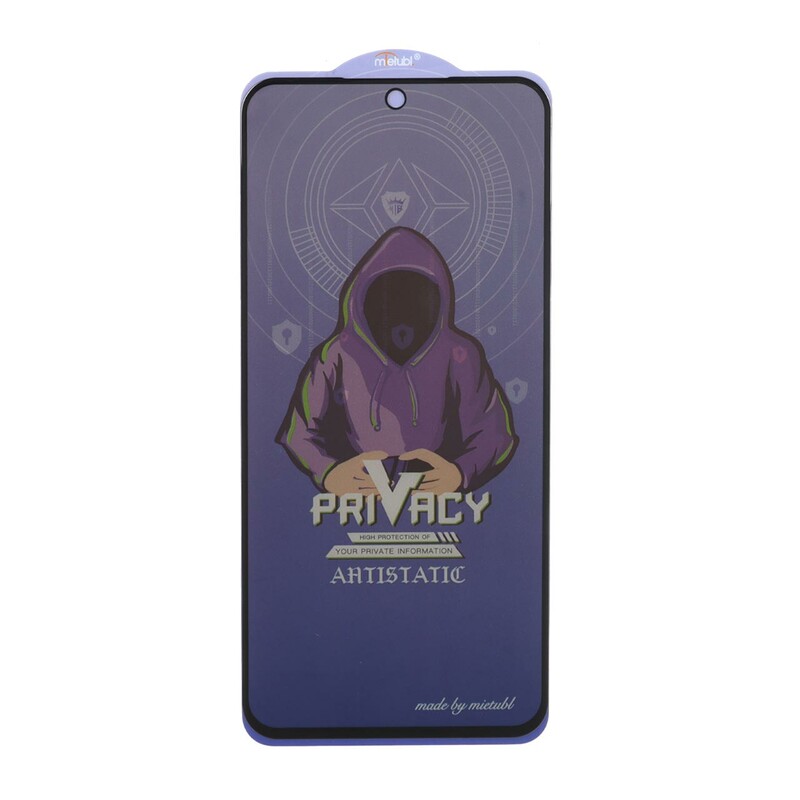 محافظ صفحه نمایش شیشه ای Full Cover Mietubl Anti Static Privacy مدل NTC - Samsung Galaxy S23 FE / A54 / Honor 400