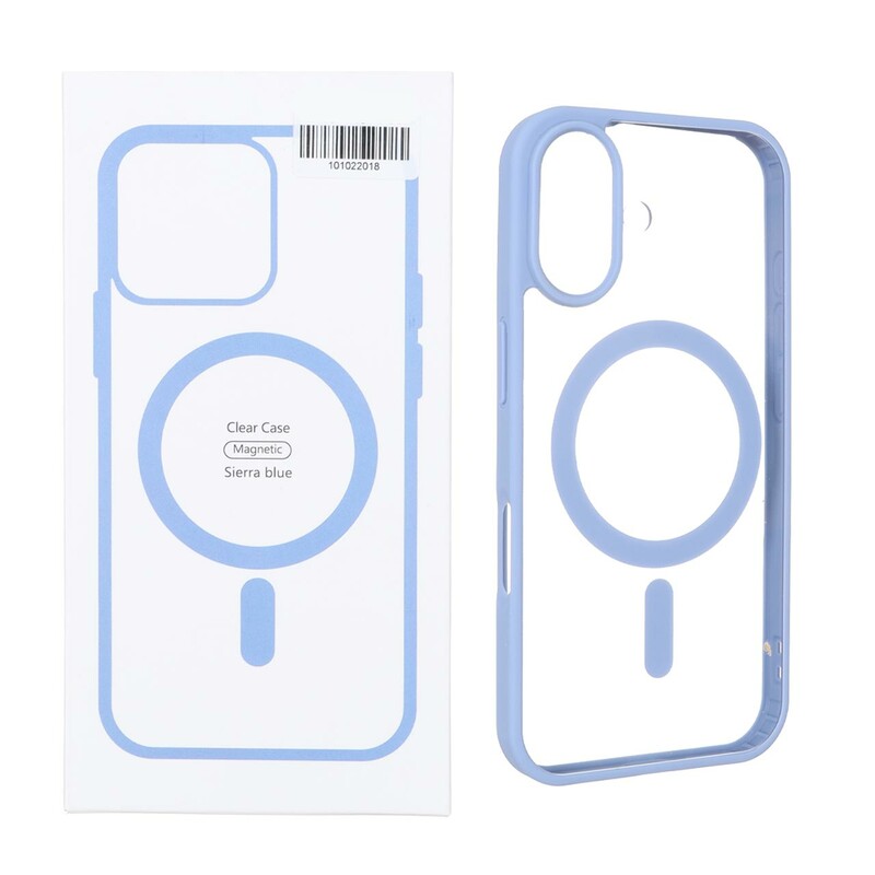 قاب شفاف Apple iPhone 16 با قابلیت شارژ MagSafe - آبی (پک دار)
