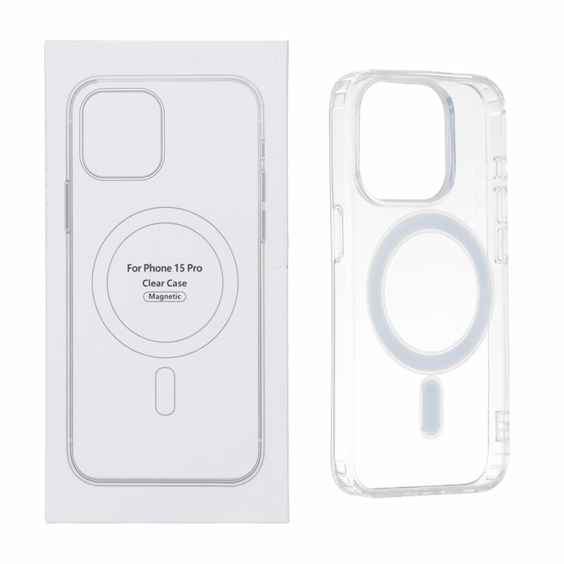 قاب شفاف Apple iPhone 15 Pro با قابلیت شارژ NTC - MagSafe (پک دار)