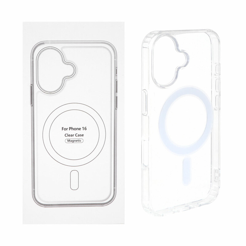 قاب شفاف Apple iPhone 16 با قابلیت شارژ MagSafe (پک دار)