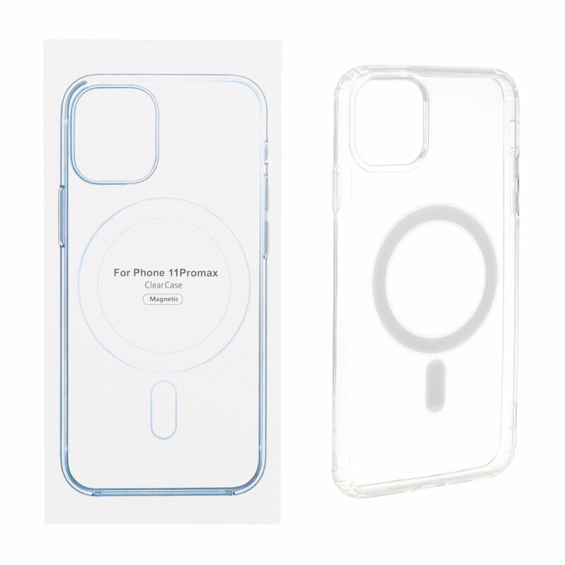 قاب شفاف Apple iPhone 11 Pro Max با قابلیت شارژ MagSafe (پک دار)