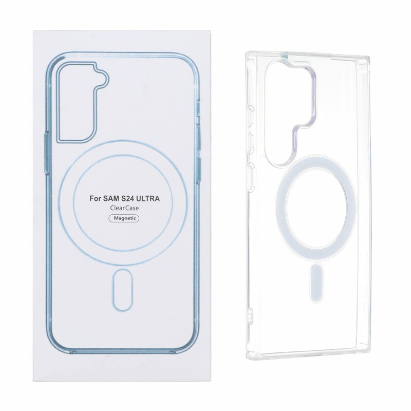 قاب شفاف Samsung Galaxy S24 Ultra با قابلیت شارژ NTC - MagSafe (پک دار)