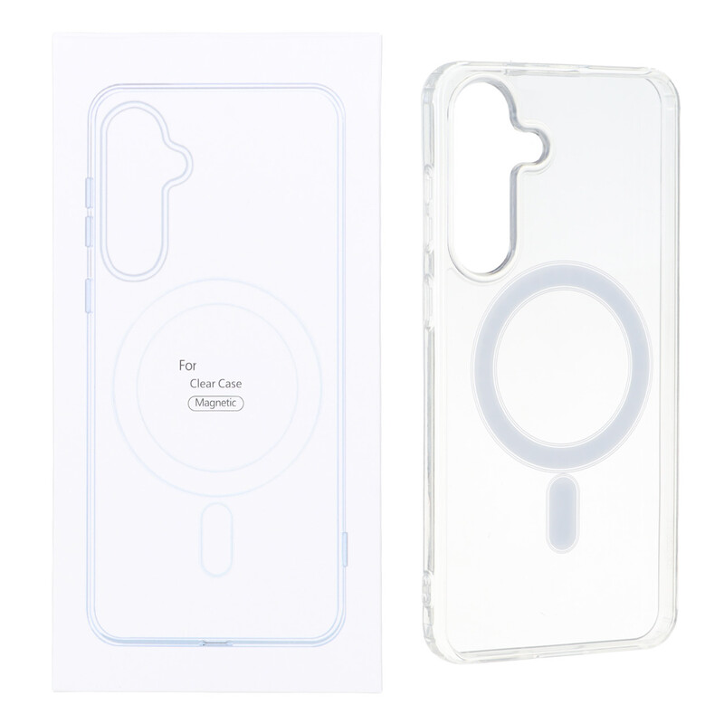 قاب شفاف Samsung Galaxy S25 FE با قابلیت شارژ NTC - MagSafe (پک دار)