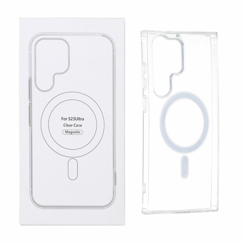 قاب شفاف Samsung Galaxy S23 Ultra با قابلیت شارژ NTC - MagSafe (پک دار)