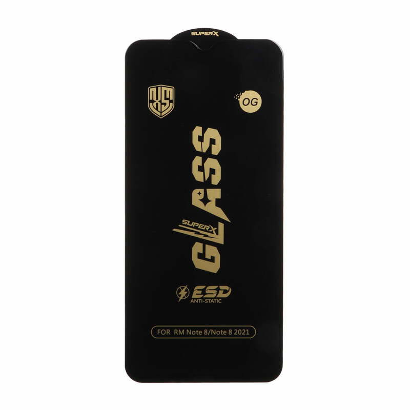 محافظ صفحه نمایش شیشه ای درجه یک Full Cover Super X OG - ESD OVOG مدل Xiaomi Redmi Note 8 / Redmi 8 / Redmi 8a