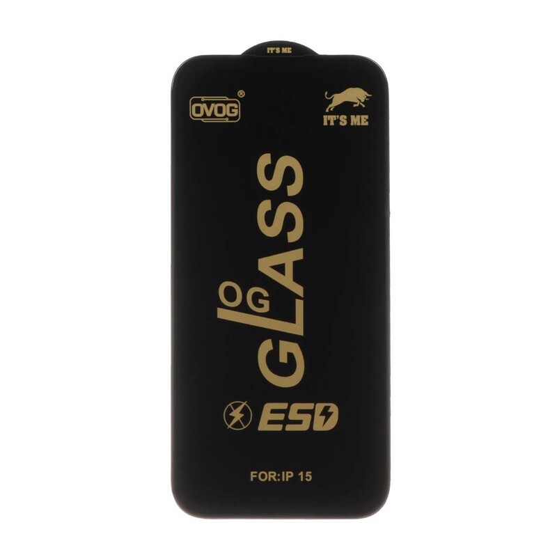 محافظ صفحه نمایش شیشه ای درجه یک Apple iphone 16 / iPhone 15 / iPhone 14 Pro  - Full Cover OG - ESD OVOG