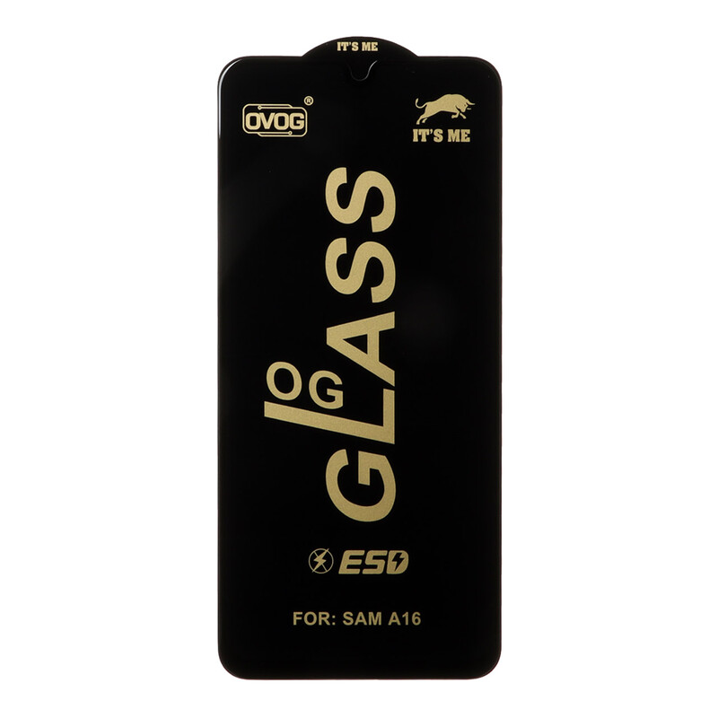 محافظ صفحه نمایش شیشه ای درجه یک Samsung Galaxy A17 / A16 / A26 - Full Cover OG - ESD OVOG - (بدون پک) - مشکی