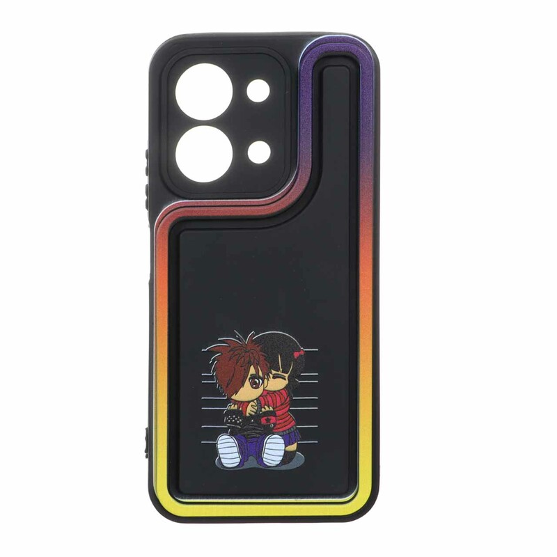 قاب Solid Case منحنی LUCKY طرح دار Xiaomi Redmi 15C / Poco C85 - کد 311