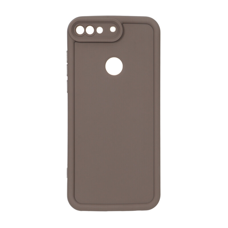 قاب Solid Case مدل Huawei Y7 2018 / Y7 Prime 2018 - قهوه ای