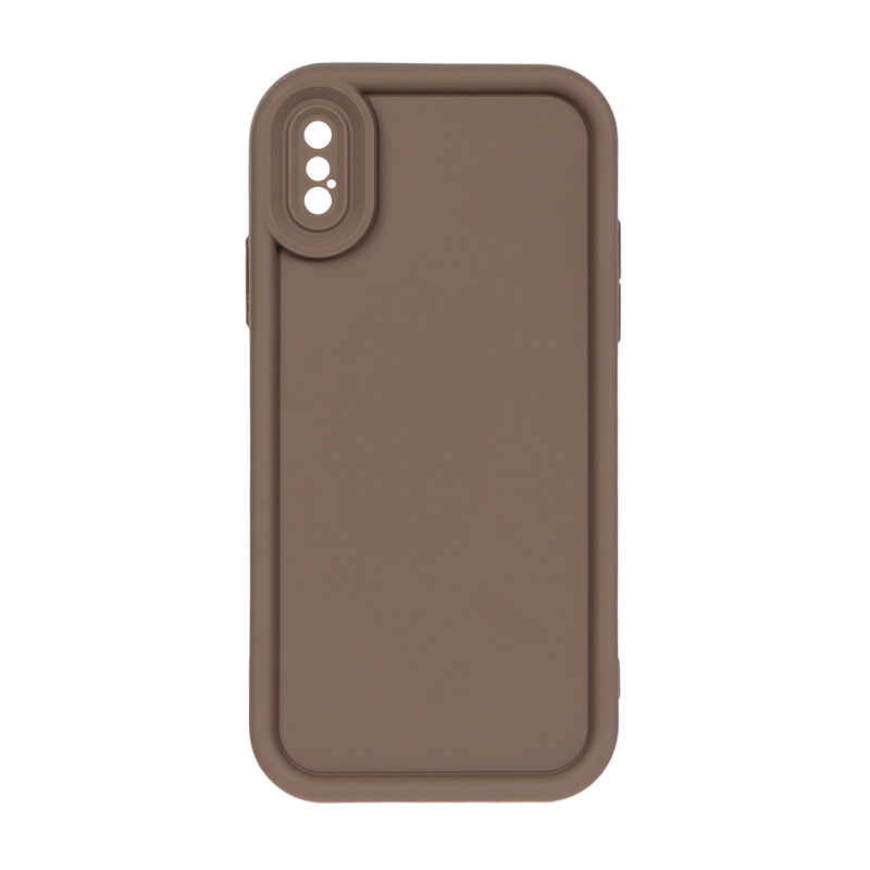 قاب Solid Case مدل Apple iPhone X / iPhone XS - قهوه ای
